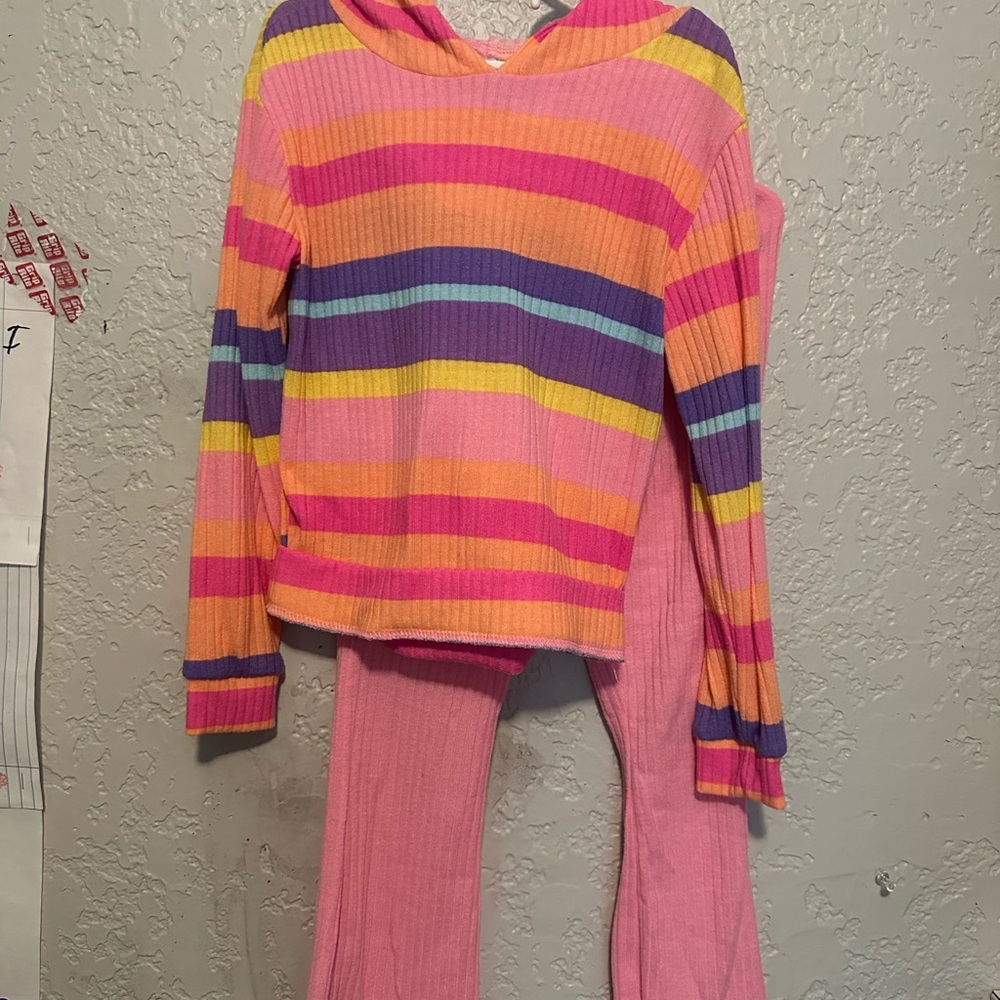 Colorful Striped Kids Matching Set